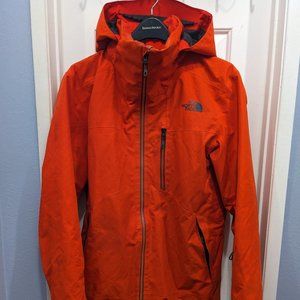 North Face Gore-tex Maching Insulated Hooded Jacket Fiery Red
